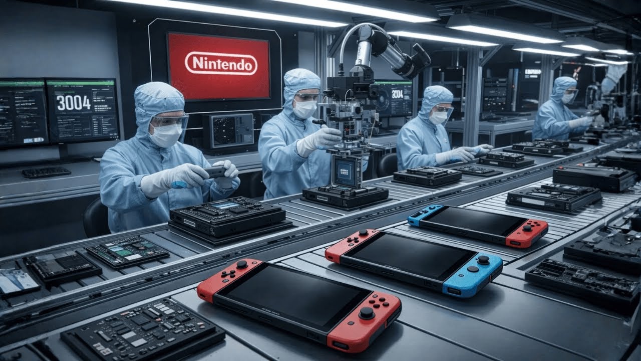 Nintendo Switch 2 Manufacturing Process? 😱 Satisfying 3D Factory Concept