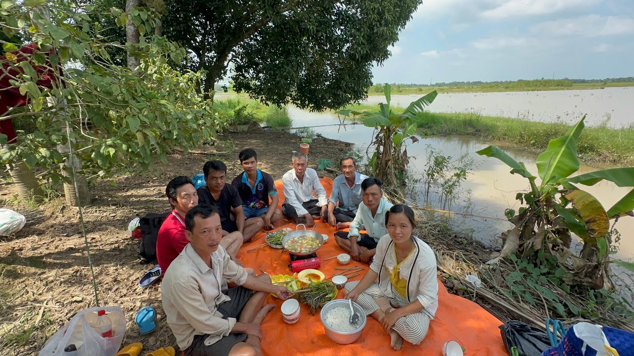 Kéo Côn Mùa Nước Nổi ở cánh đồng Trường Thọ VXĐ 1079 