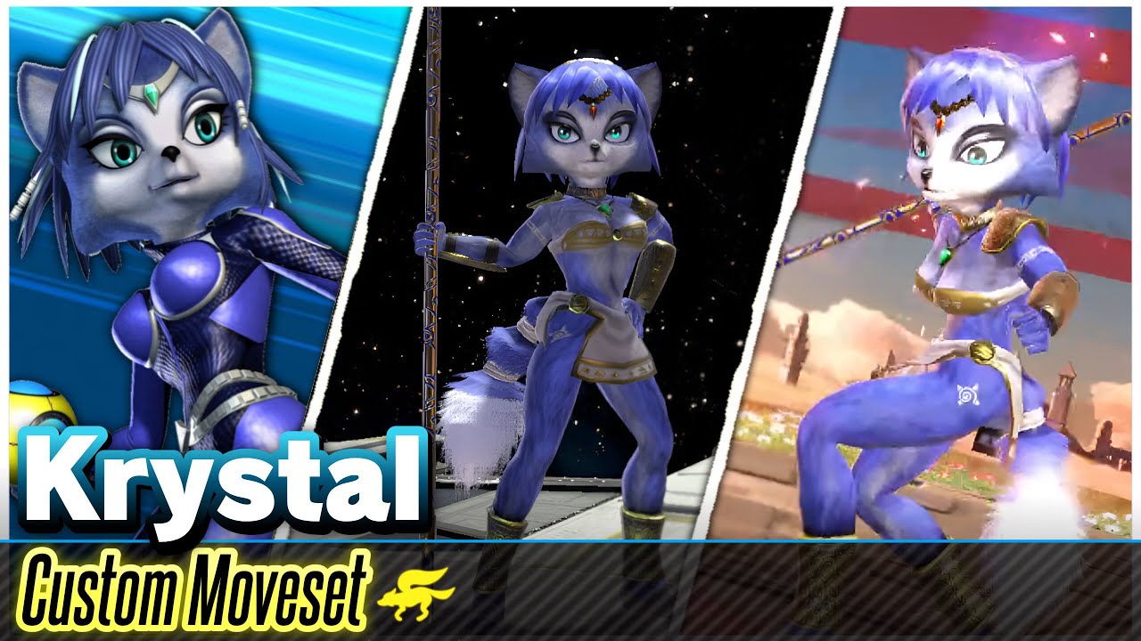 90: Krystal (Custom Moveset) - Mod Showcase [SSBU]