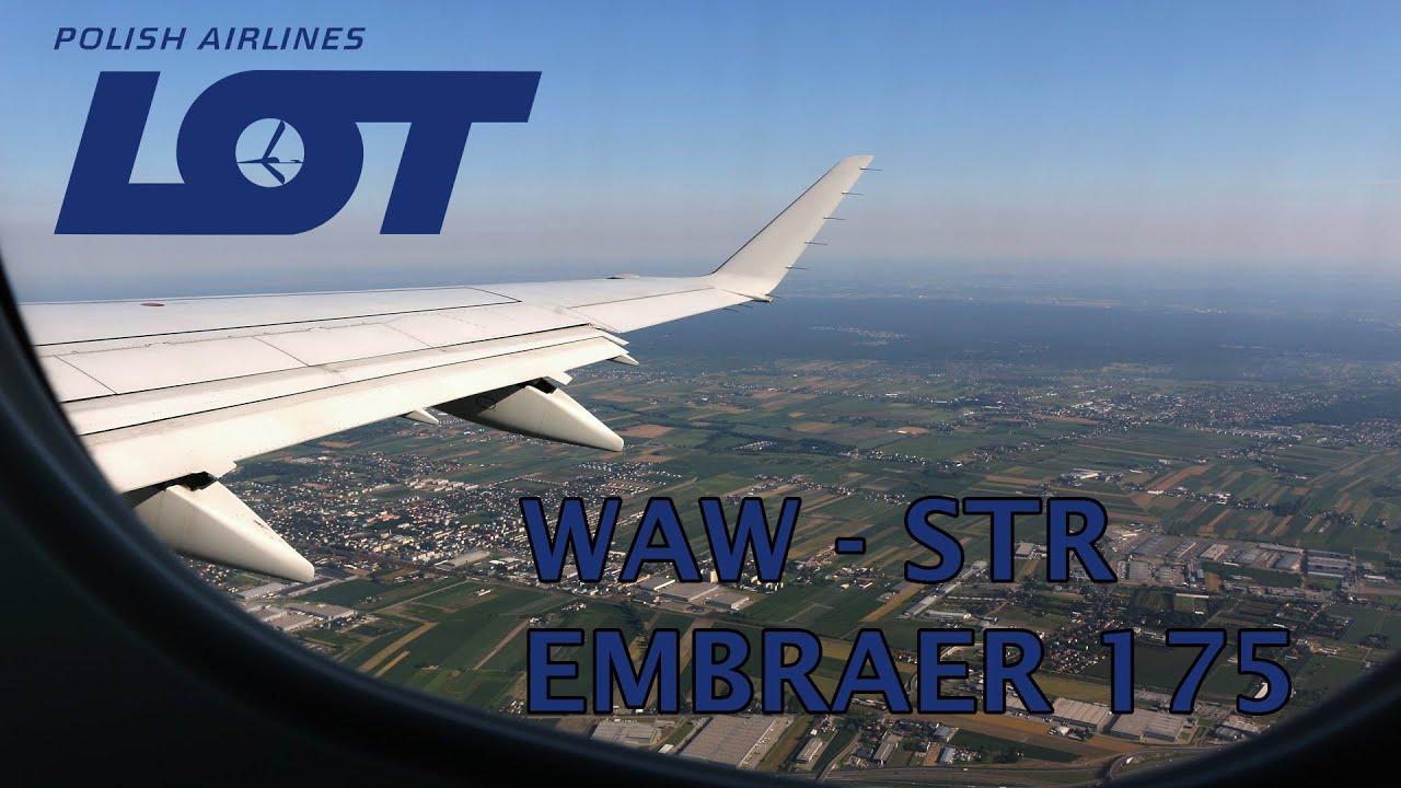 LOT Polish Airlines Embraer 175 flight Warsaw - Stuttgart trip report