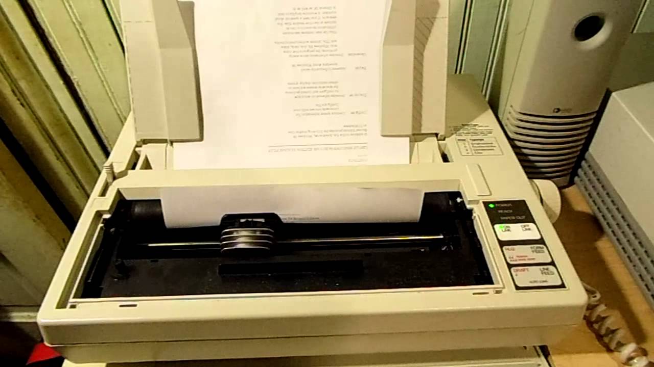 1987 Apex 80 9-pin Dot Matrix printer (A quick look) and I HAVE A FACEBOOK NOW!