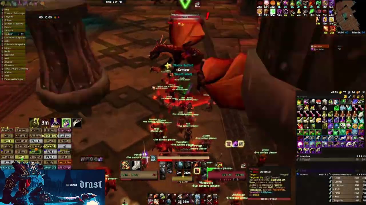 Blackwing Lair World Record in 18:24 by Five Sunders Please Drast Warrior PoV