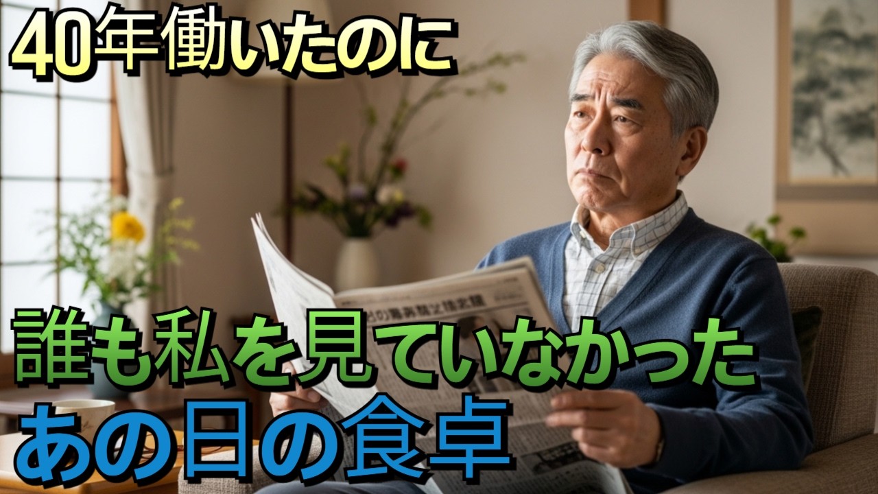定年退職して家に戻った日…私は初めて気づきました｜人生劇場シニア物語