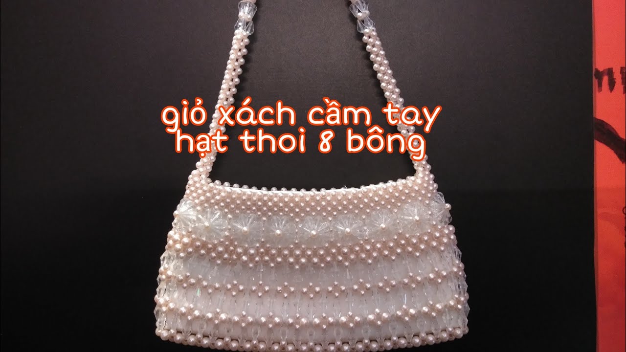 kết giỏ xách cầm tay hạt cườm