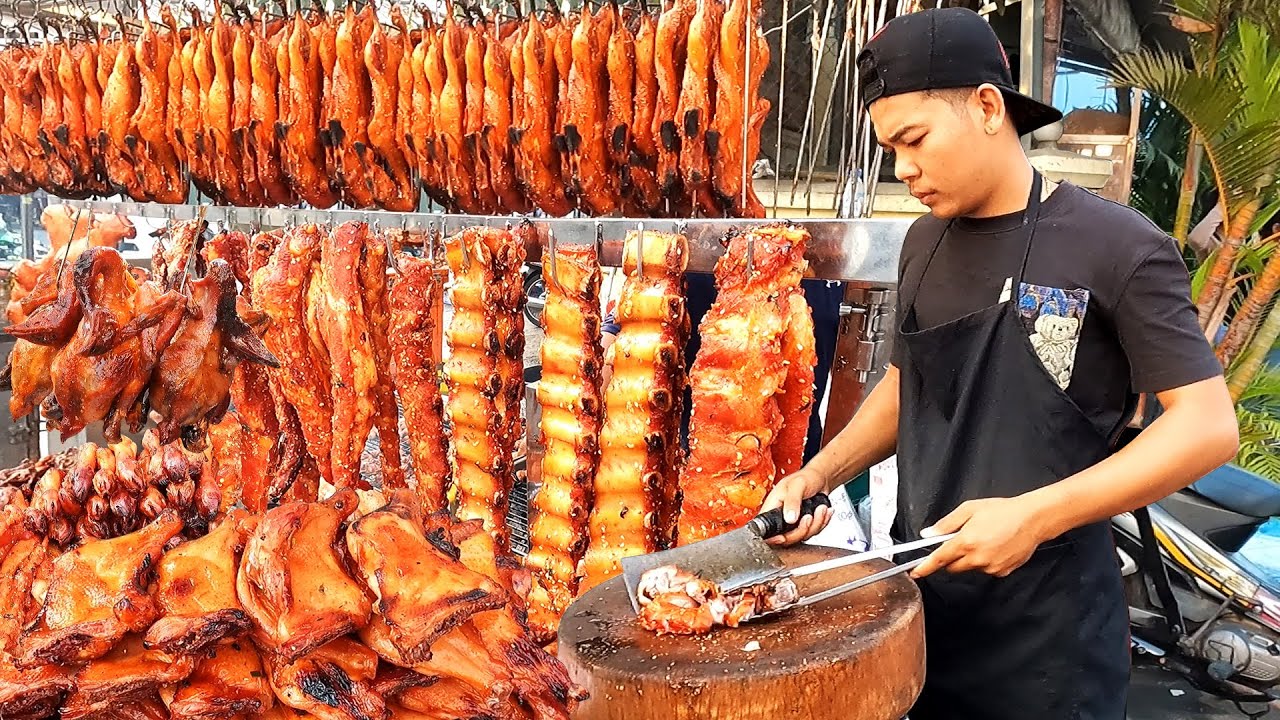 Paradise of grilled meat stalls! Pork, duck, chicken & more