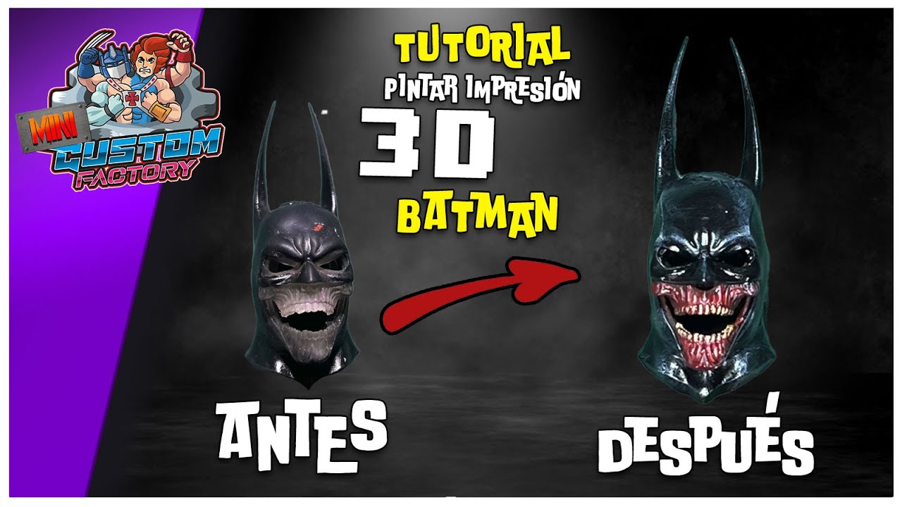 MINI - Tutorial repintar 3d Batman, repaint, diy