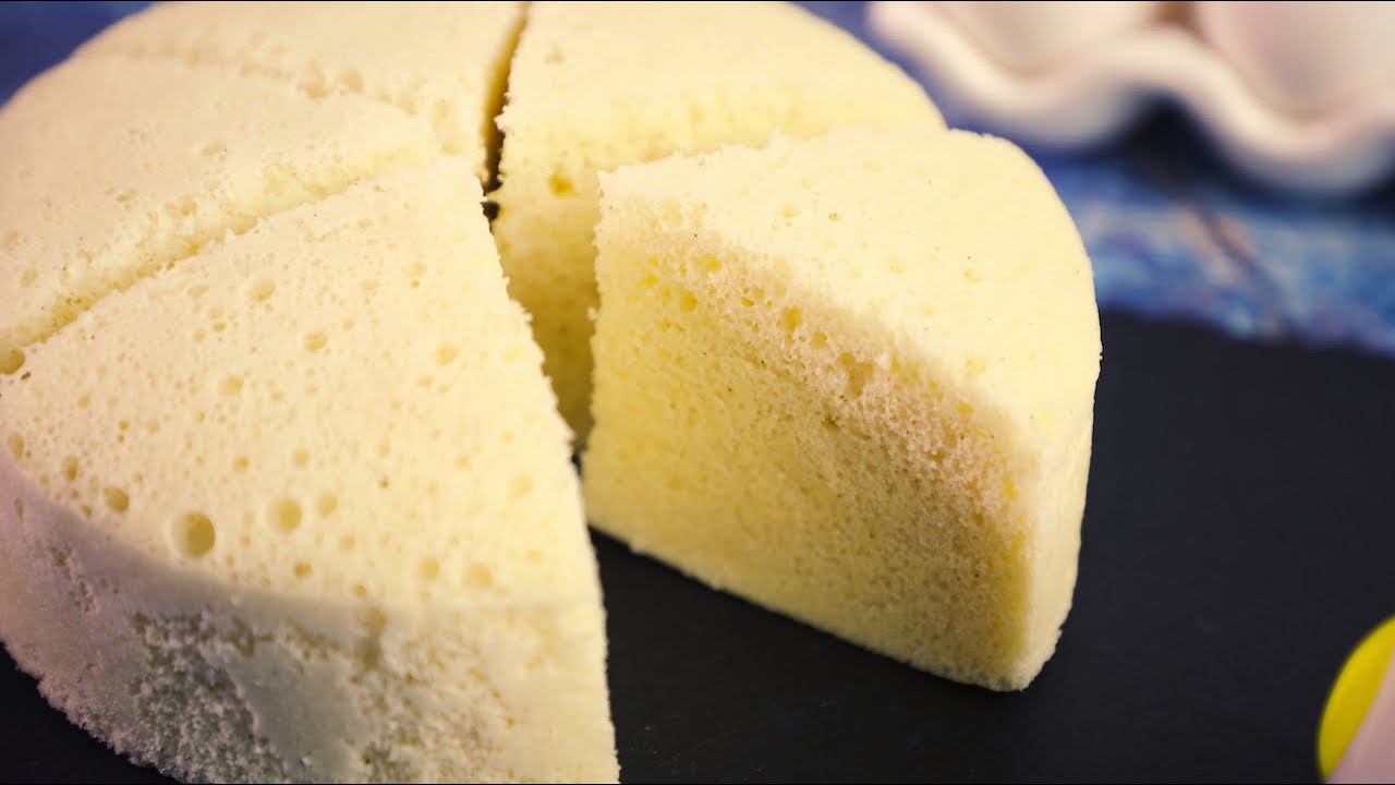 簡易水蒸雞蛋糕食譜 | Easy Fluffy Chinese Steamed Sponge Cake Recipe | Gâteau éponge chinois cuit à la vapeur