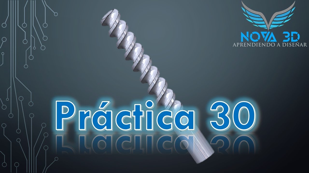 Introducción a Solidworks: Práctica 30 - Hélice de paso constante