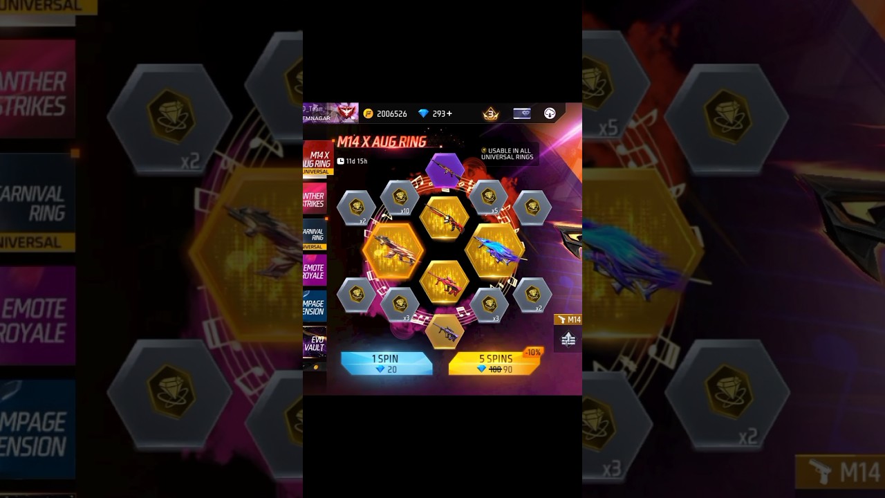 New M14 X Aug Ring Event Free Fire l Free Fire New Event l Ff New Event l New Event Free Fire