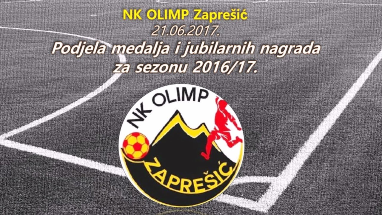 NK OLIMP Zaprešić - podjela nagrada i medalja za sezonu 2016/17.