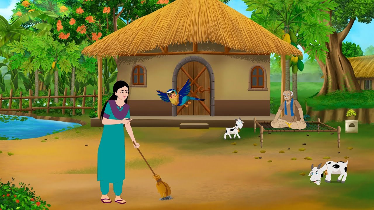 गरीब किसान की बेटी और जादुई पक्षी | garib beti | Hindi stories | Cartoon kahani | Moral hindi 