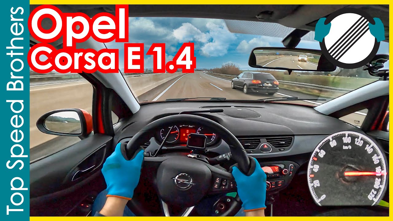 Opel Corsa E 1.4 ecoFlex 90hp (2015) AUTOBAHN POV TOP SPEED 🚀