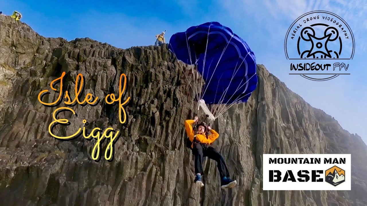 Opening BASE Exit On The Isle Of Eigg #fpv #fpvdrone #djifpv #basejump​⁠ @MountainManBASE ​⁠