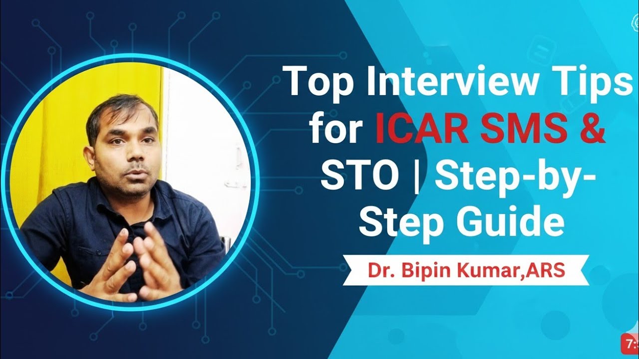 Top Interview Tips for ICAR SMS & STO | Step-by-Step Guide