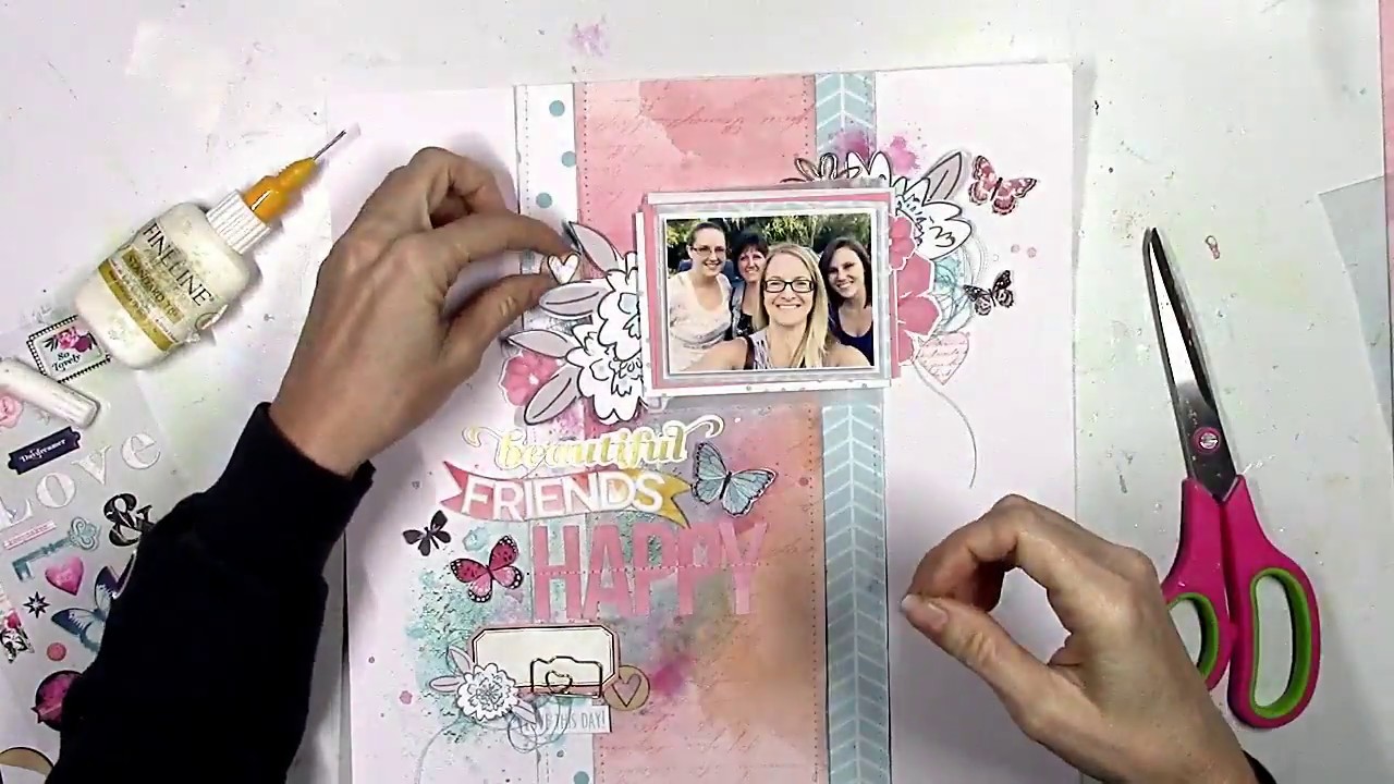 Scrapbooking Process #213 Hip Kit Club / Beautiful Friends