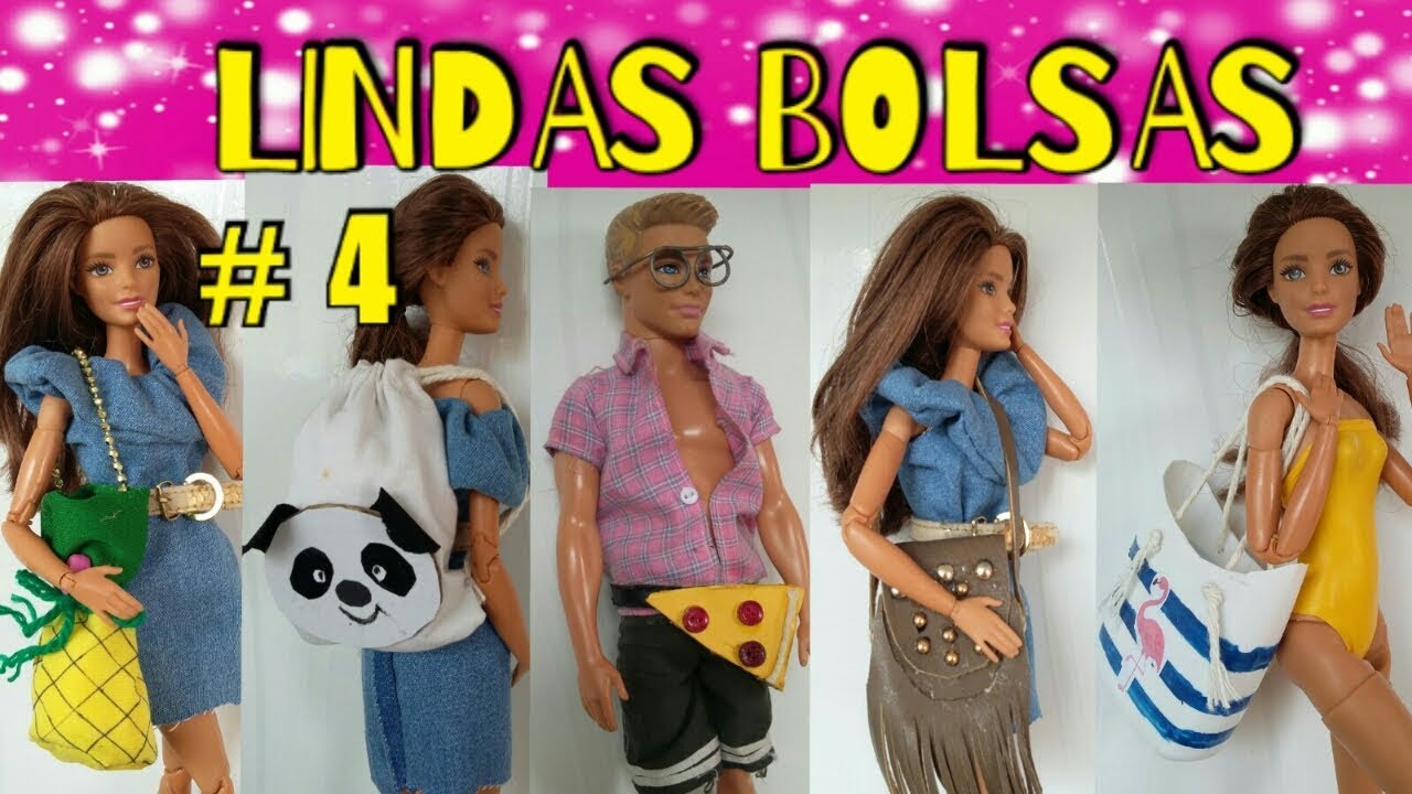 Como fazer bolsas tumblrs para barbie e outras bonecas # 4