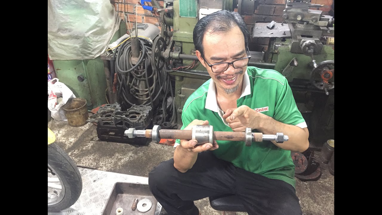 Cách tiện cốt mô tơ sài lại đá Minh Thế HonDa
