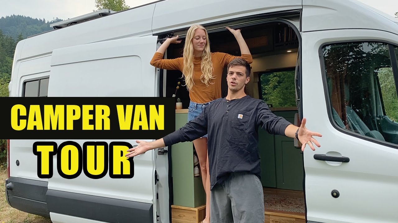 DIY Custom Camper Van Build | Ford Transit 350 | FULL TOUR