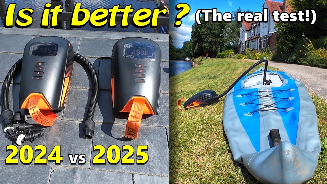 Outdoor Master SHARK 3 vs SHARK 3 - '24 vs '25 Model - Rechargeable SUP/Inflatable Kayak Pump Review