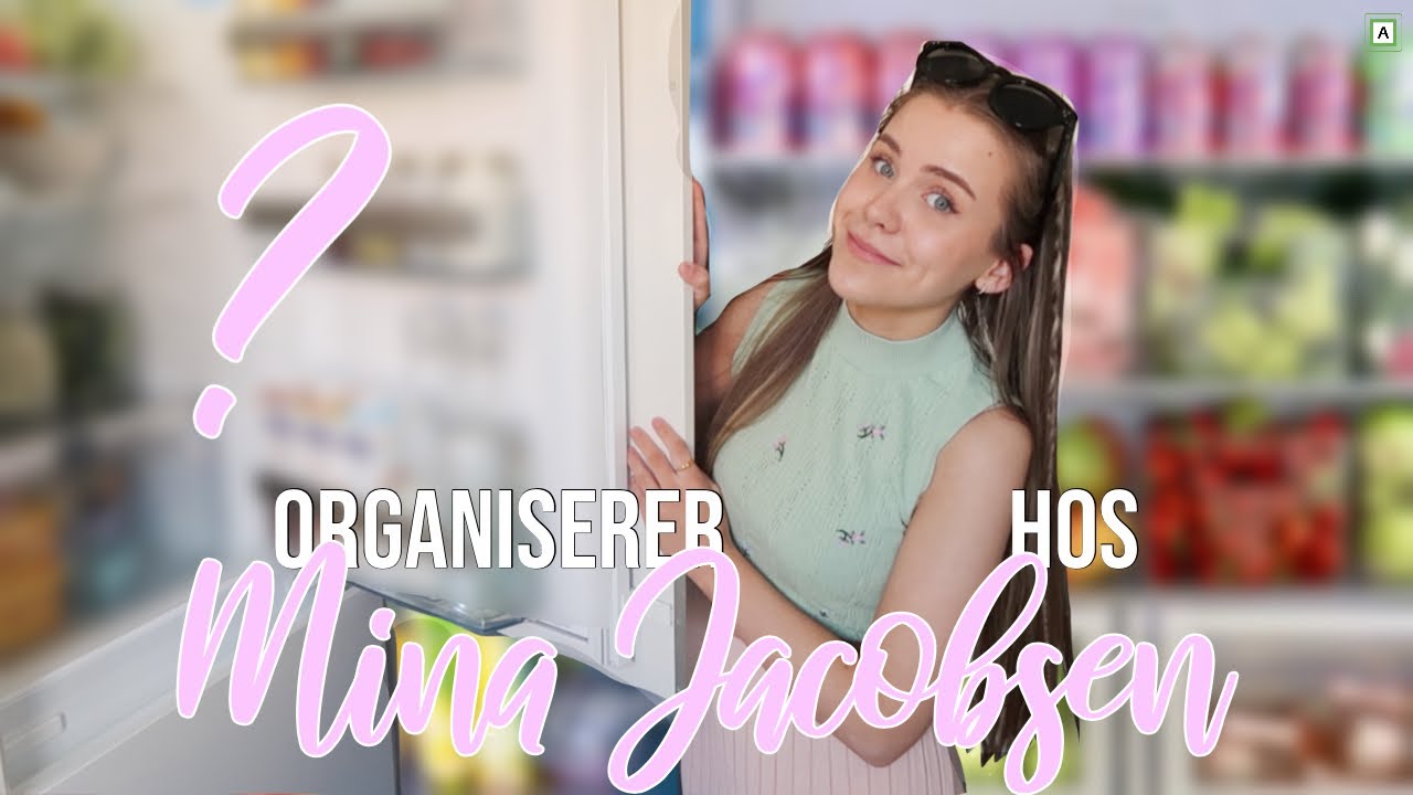 Organiserer kjøleskapet til Mina Jacobsen