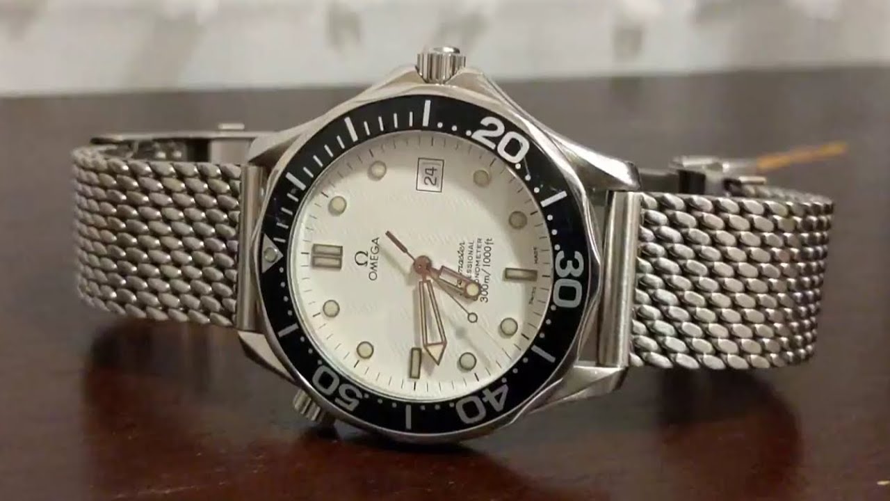 How to update your Omega Seamaster watch for less: use a Staib mesh bracelet instead of Omega's mesh