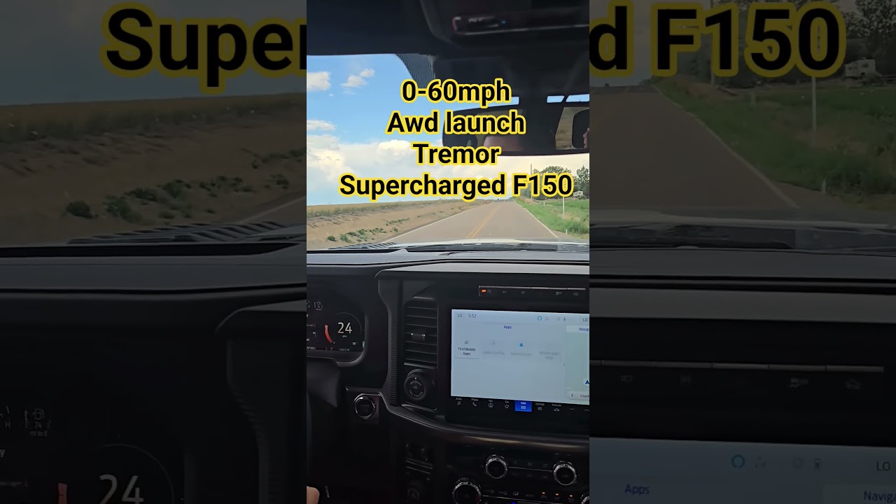 0-60 AWD Launch F150 Tremor Supercharged 5.0 sport mode