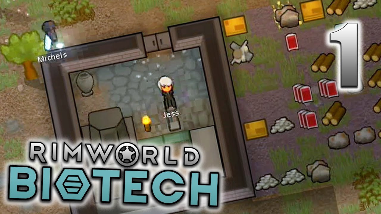 RimWorld Biotech (Veboneve, Part 1) - A Bloody Mess [PC Gameplay, Sanguophage Start]