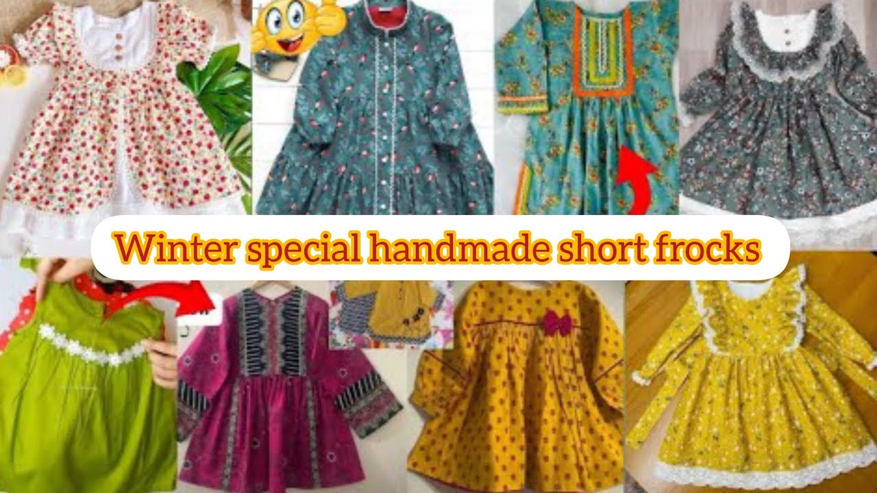 5 to 12year girl hath sy salai sardio ky kobsart frock design/winter handmade casual frock 