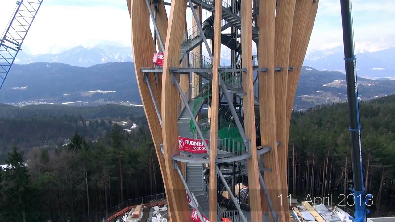 Der Pyramidenkogel: Europas größter Holzaussichtsturm - Entstehung 2012 - 2013