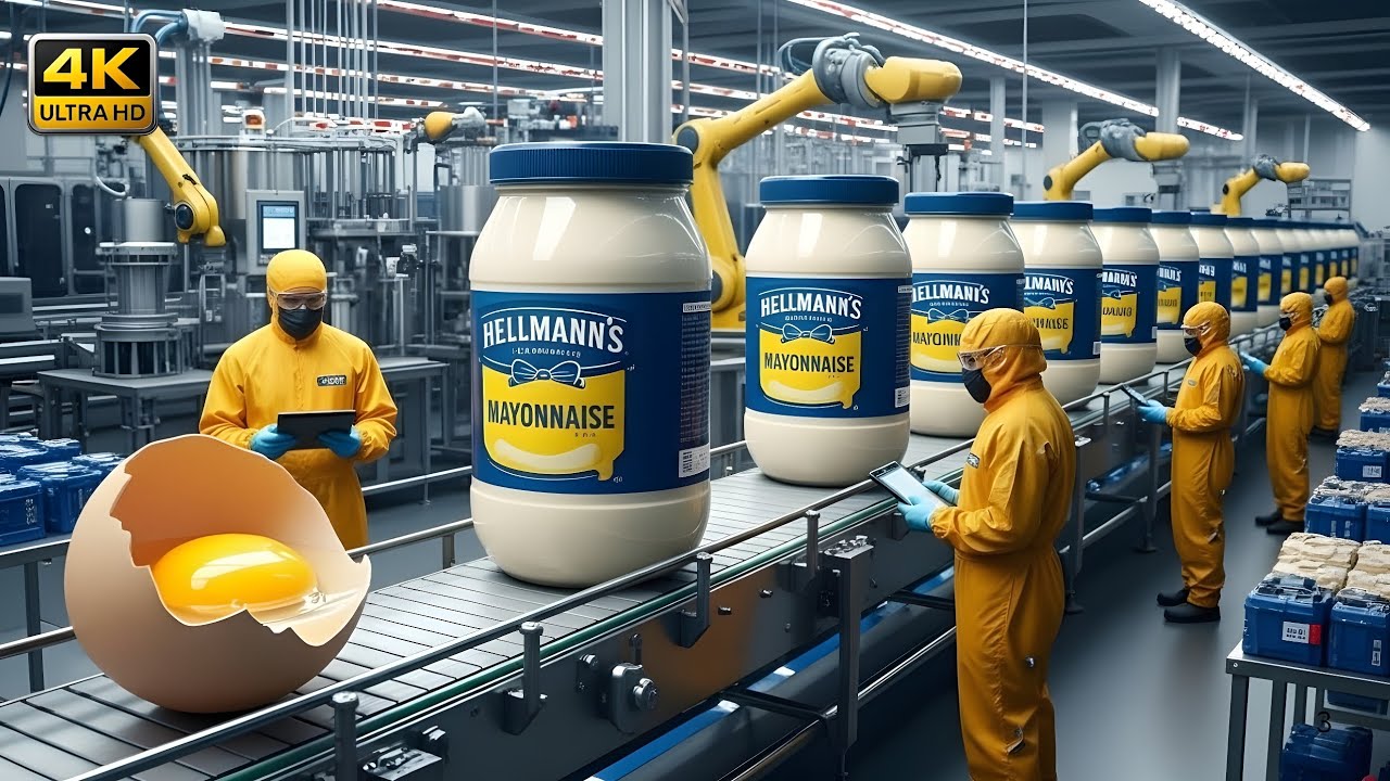 How Mayonnaise Is Made in Factory | Hellmann’s Real Mayonnaise Full Production Process