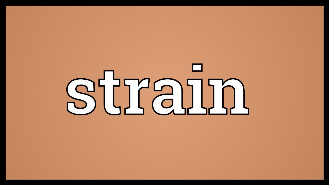 Strain Meaning