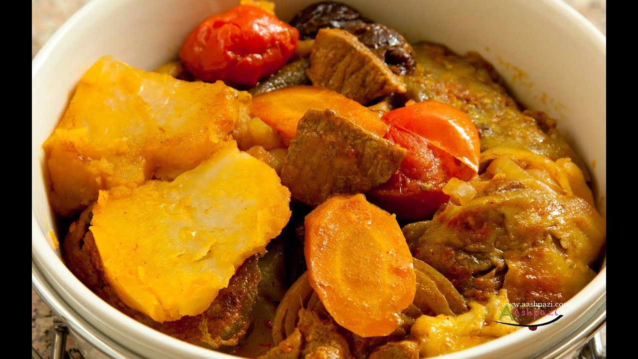 tas kebab (tas kabab) Eggplant stew recipe