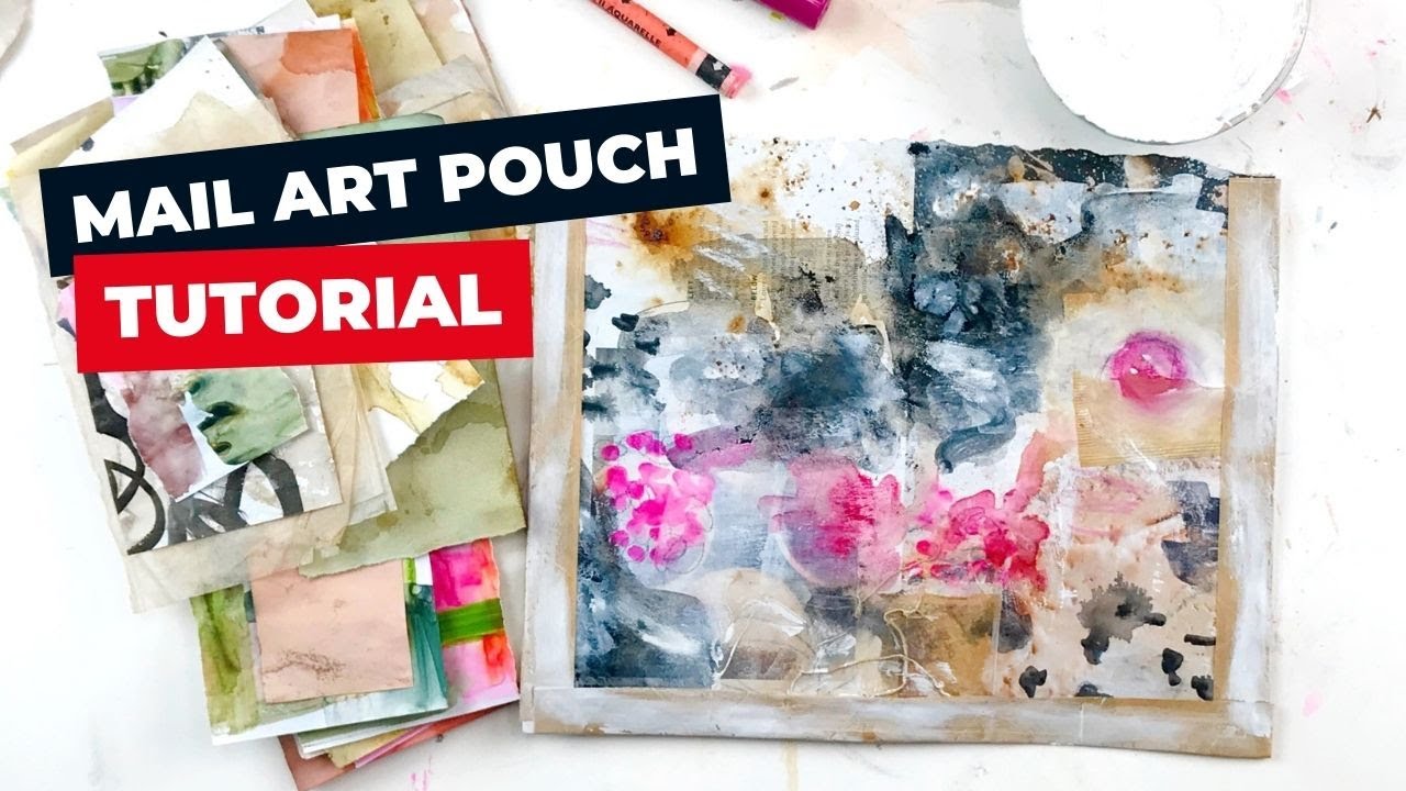 Watch the Process - Mail Art Pouch Tutorial and Tea Bag Art Papers Flip Through