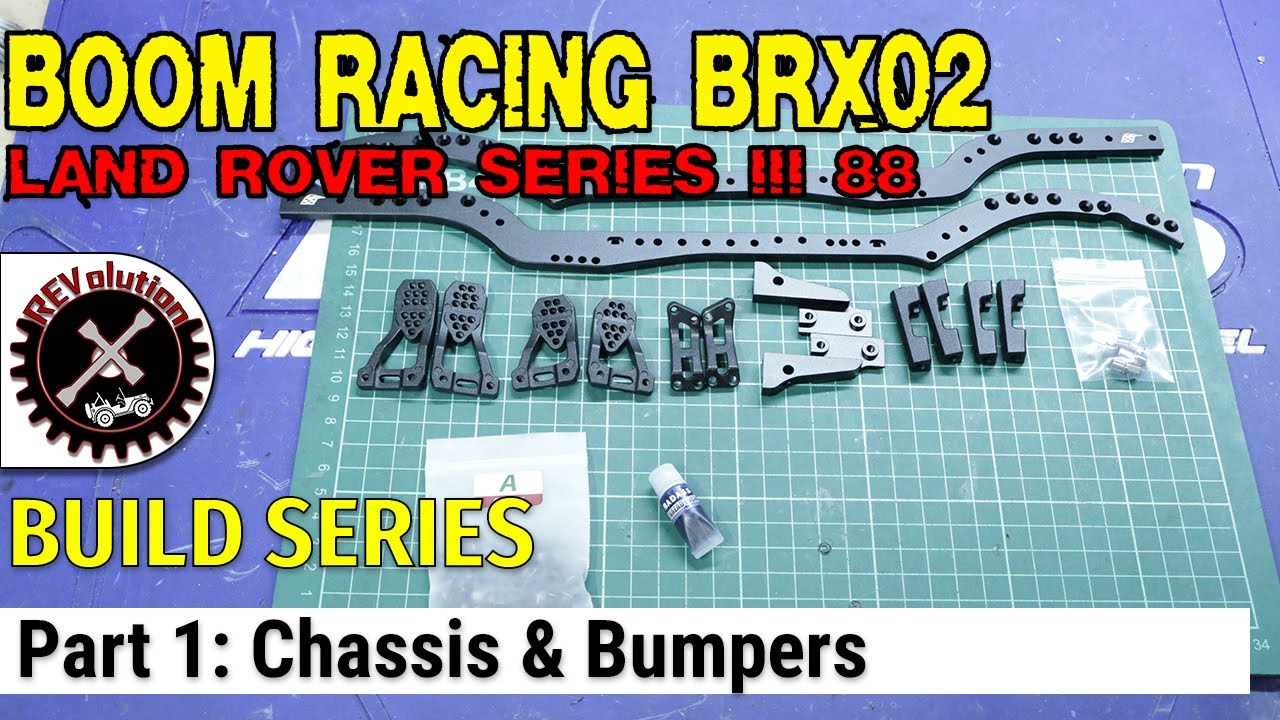 Boom Racing BRX02 Land Rover Series III 88 Build Series - Part 1 - Chassis and Bumpers