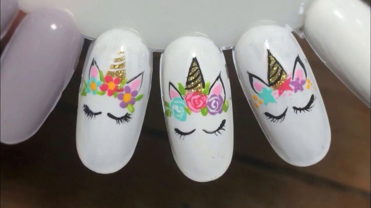 DISEÑO DE UÑAS UNICORNIO PASO A PASO