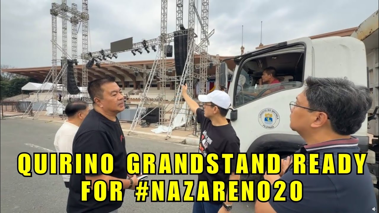*ATM: Yorme inspects the Quirino Grandstand in preparation for the feast day of 