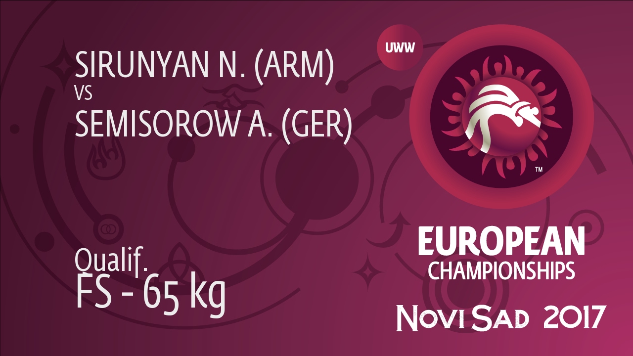 Qual. FS - 65 kg: A. SEMISOROW (GER) df. N. SIRUNYAN (ARM) by TF, 11-0