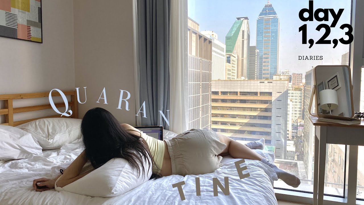 🇰🇷 QUARANTINE DIARIES IN KOREA ep1 • Airbnb room tour, Care package from government