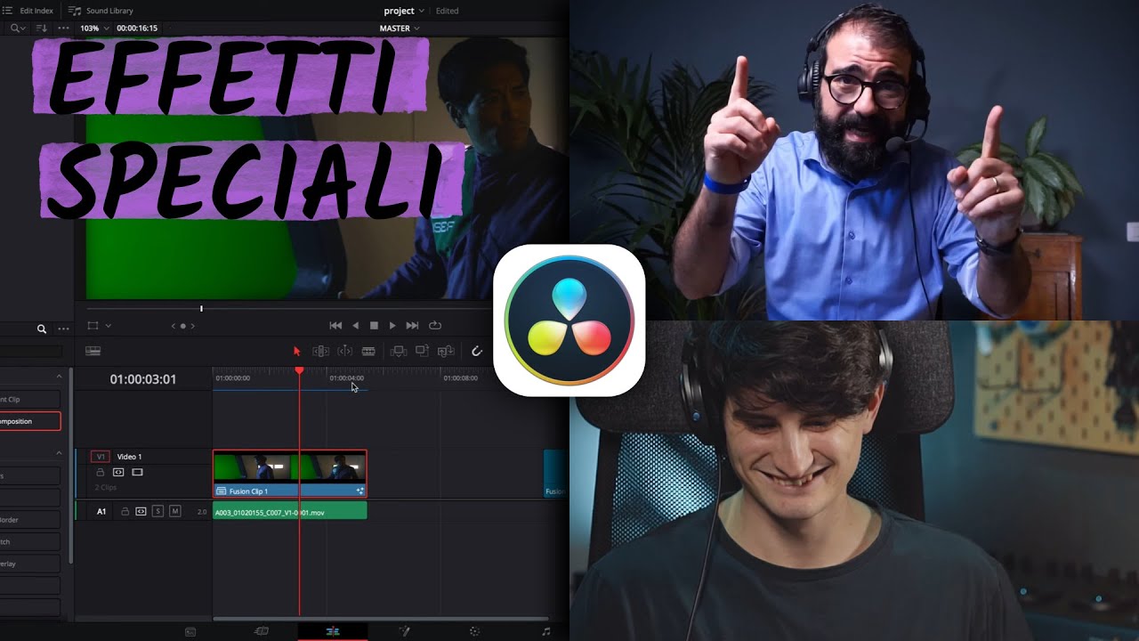 DaVinci Resolve: EFFETTI SPECIALI con FUSION | Corso MIRACOLOSO