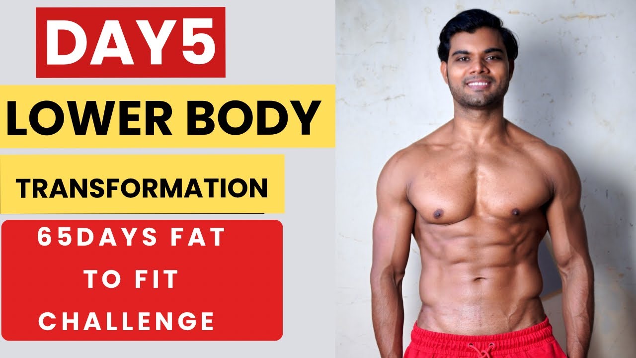 DAY 5 - Lower Belly Workout | Hips, Thighs Glutes Fat Burn 🔥 | 65 Days Fat Challenge 