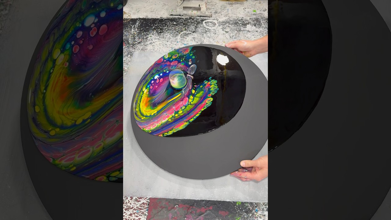 Open cup pour #fluidart #fluidartist #pouringpaint #acrylicpainting #acrylicpour #foryou #fyp