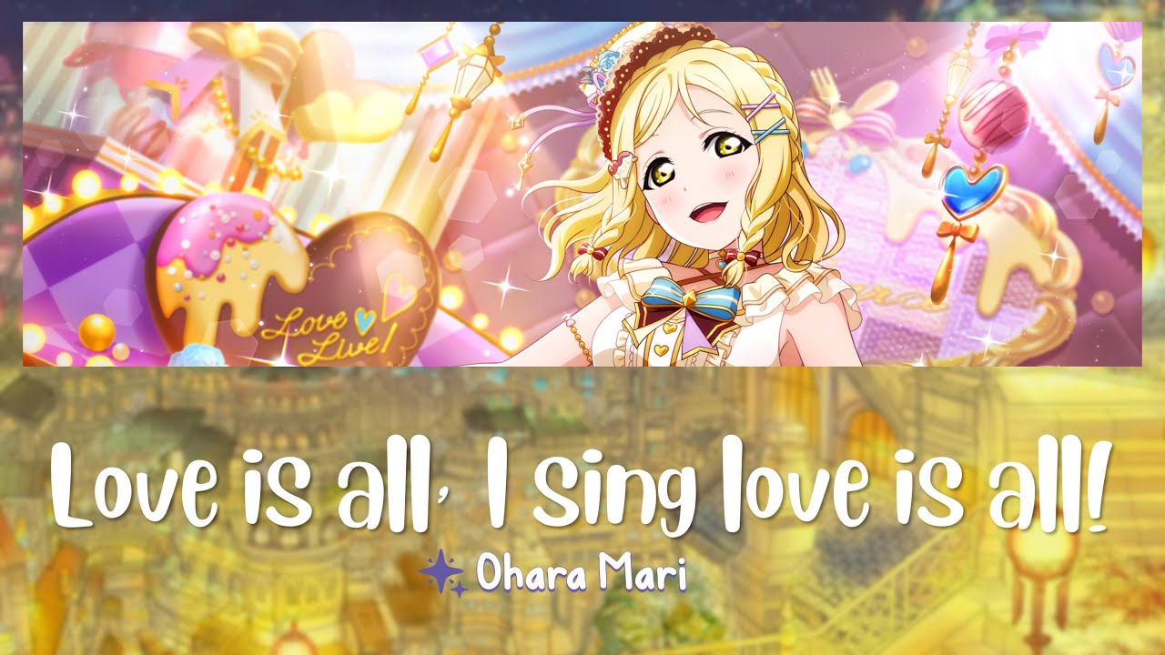 Ohara Mari - Love is all, I sing love is all! (Full, Kanji, Romaji Eng)