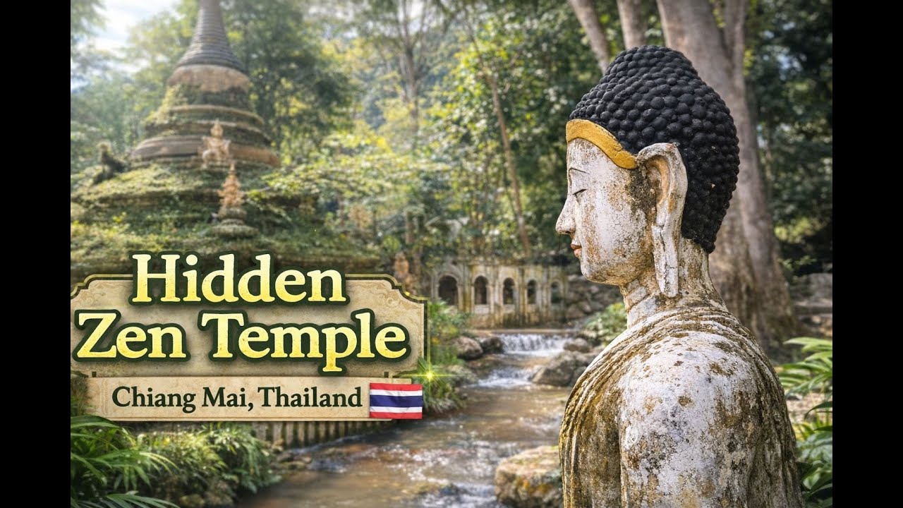 Hidden Zen Temple in Thailand 🇹🇭 | Wat Pha Lat, Chiang Mai – Relaxing & Peaceful Escape
