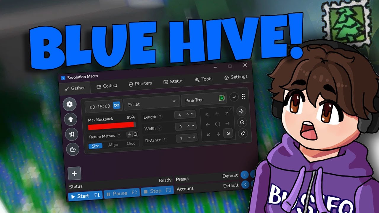 BEST REVOLUTION MACRO SETTINGS FOR BLUE HIVE! | Bee Swarm Simulator POLAND | Busieq