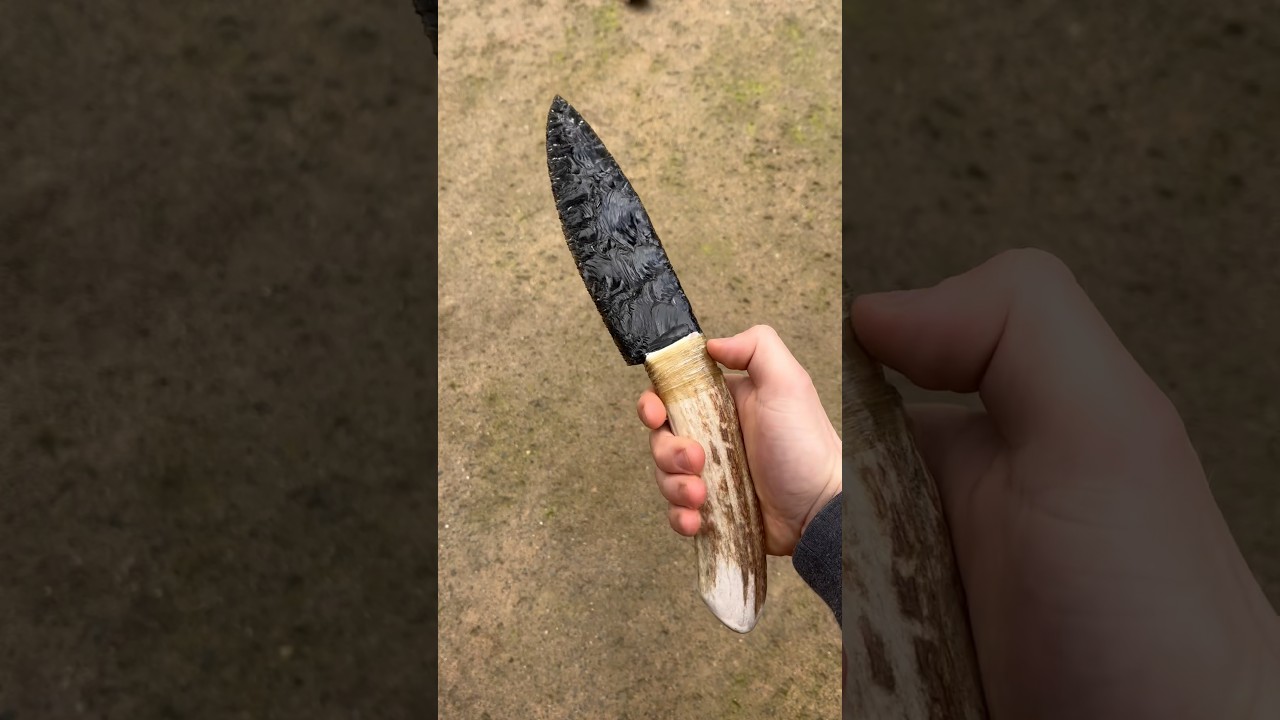 Making an Obsidian Knife! #knifemaking