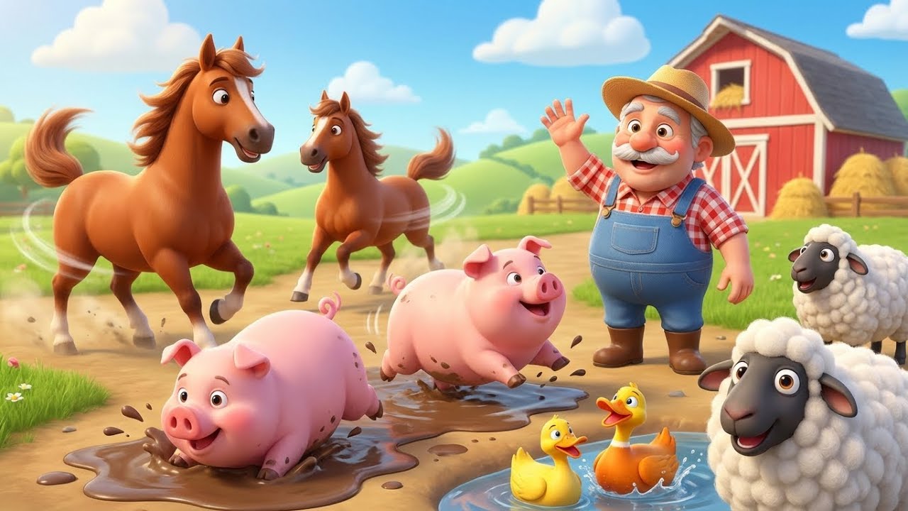 El Viejo MacDonald Tenía Una Granja | Rimas y Canciones para Niños | Sonidos de la Granja ✅