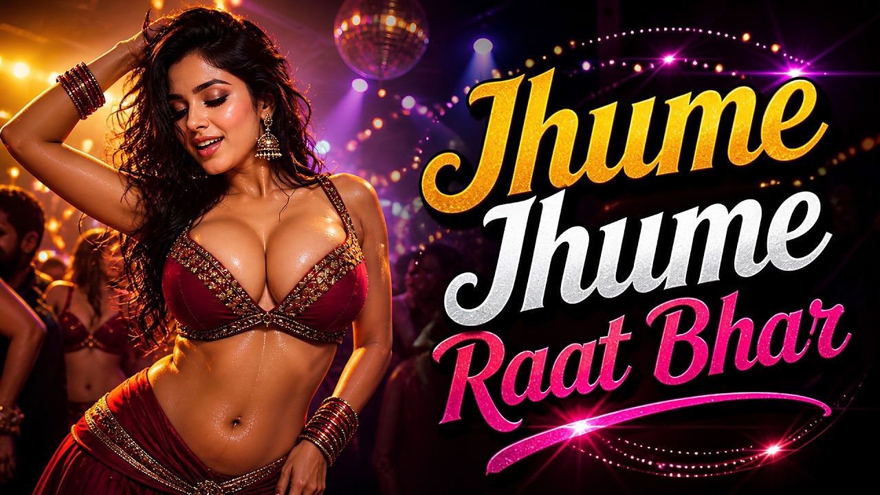 Jhume Jhume Raat Bhar | Latest Hindi Dance Song 2025 | DJ Party Remix | Night Club Hits