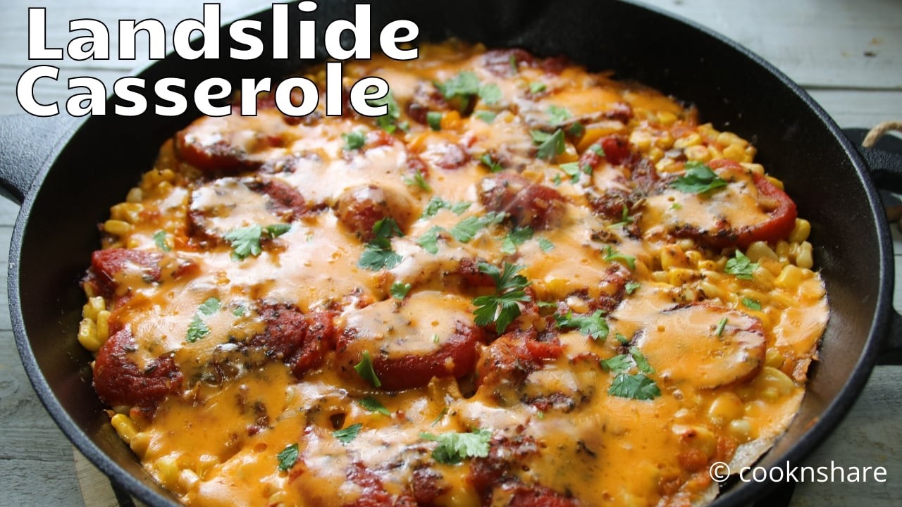 Landslide Skillet Casserole: Layers of Ground Beef Potatoes & Veggies!