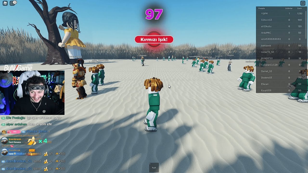 RAMMUS53 SQUİD GAME OYNUYOR (EKİP VE İZLEYİCİLERLE ÖDÜLLÜ ROBLOX)