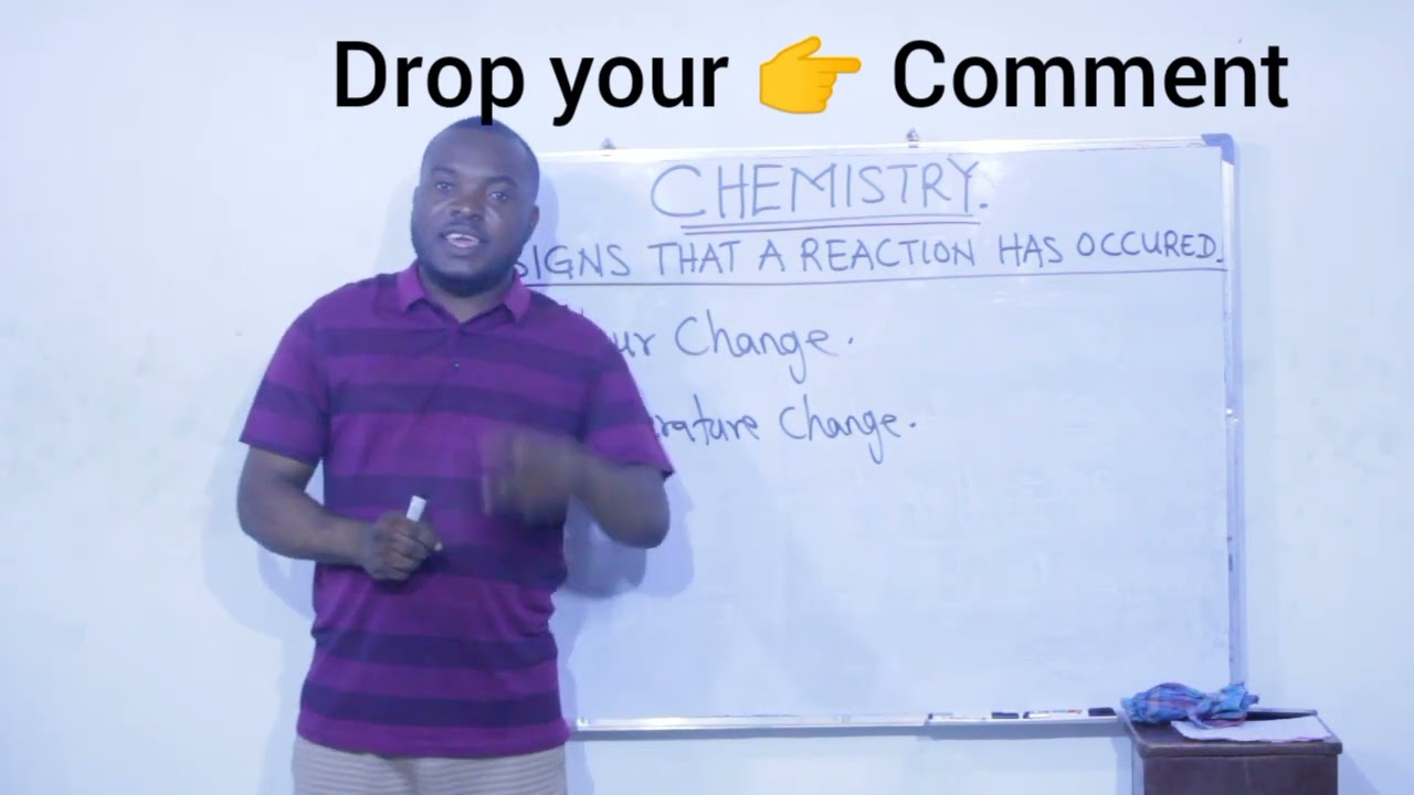 Signs that a chemical reaction has taken place.